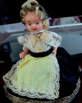 french doll 4 inches yellow